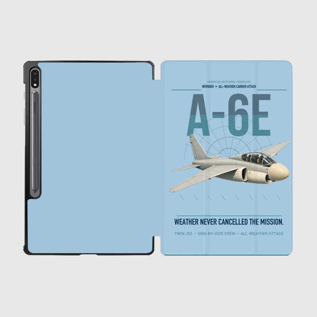 A-6E Intruder design on light blue samsung tablet tablet case