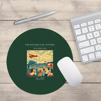 Thumbnail for VINTAGE G4472 - The Banner Tow Letters - Designed Mouse Pads design on darkgreen round