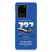 Thumbnail for Boeing 737-300 Classic design on samsung case - blue