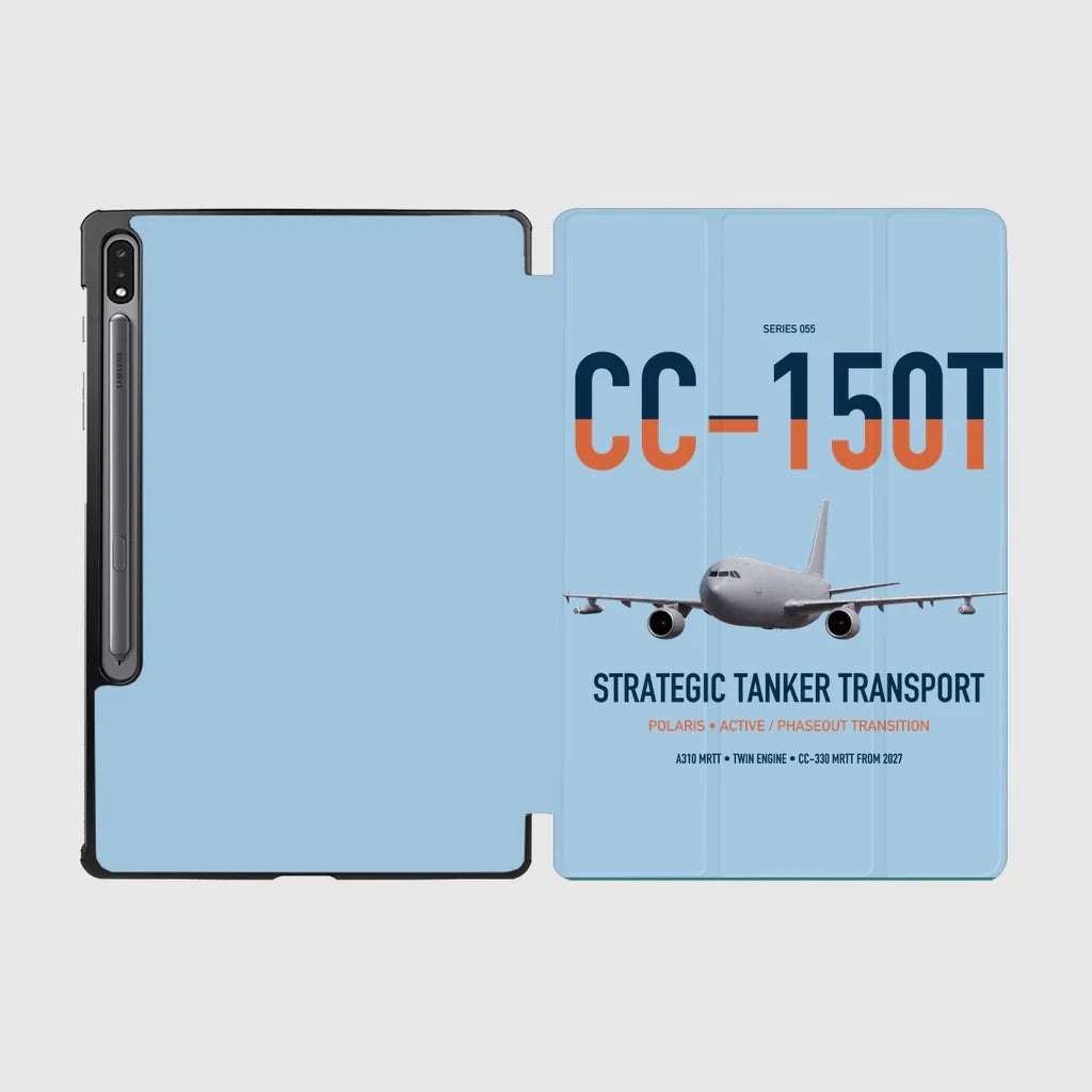 Airbus CC-150T Polaris design on light blue samsung tablet tablet case