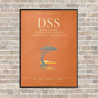 Thumbnail for Blaise Diagne International Airport DSS - Canvas Framed - Orange