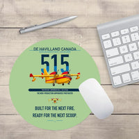 Thumbnail for De Havilland Canadair 515 design on light green round mouse pad