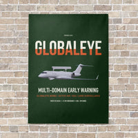 Thumbnail for Saab GlobalEye vertical canvas print - no frame - dark green background