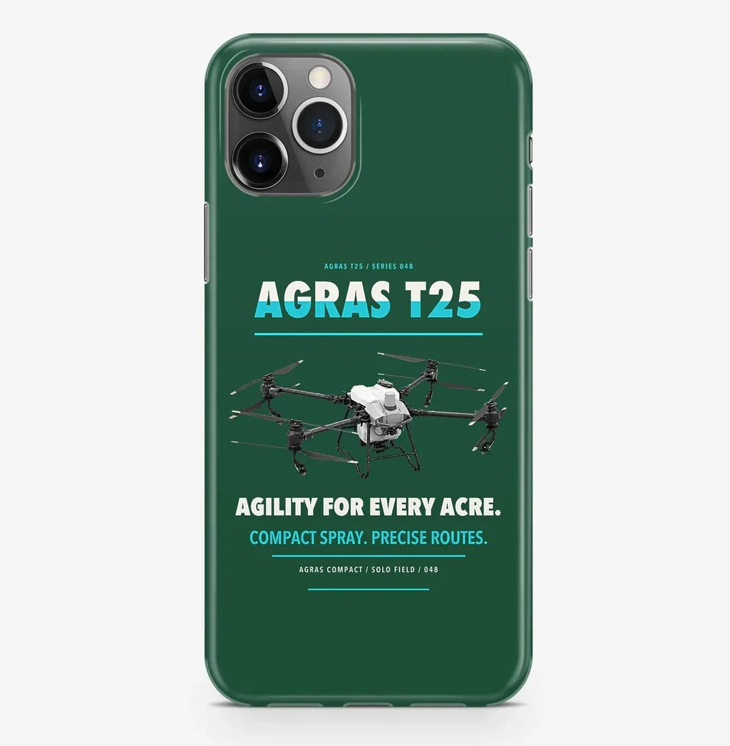 DJI Agras T25 Case ProMax design on dark green iphone case promax