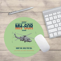 Thumbnail for Sikorsky MH-60R Seahawk design on light green round mouse pad