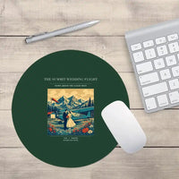 Thumbnail for VINTAGE G4345 - The Summit Wedding Flight - Designed Mouse Pads design on darkgreen round