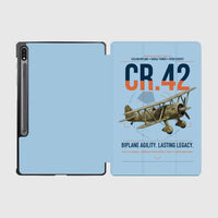 Thumbnail for Fiat CR.42 Falco design on light blue samsung tablet tablet case