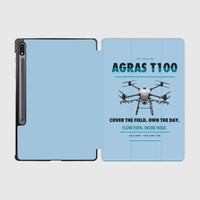 Thumbnail for DJI Agras T100 design on light blue samsung tablet tablet case