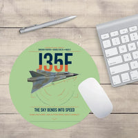Thumbnail for Saab J 35F Draken design on light green round mouse pad