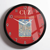 Thumbnail for Alejandro Velasco Astete International Airport CUZ Wall-Clock Framed - Red