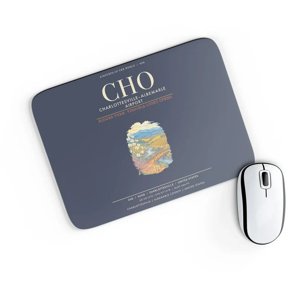 CharlottesvilleAlbemarle Airport CHO - Navy Blue