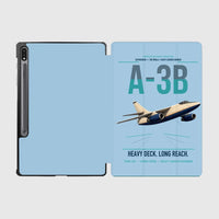 Thumbnail for A-3B Skywarrior design on light blue samsung tablet tablet case
