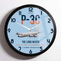 Thumbnail for P-3C Orion design on light blue framed wall clock
