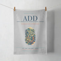 Thumbnail for Addis Ababa Bole International Airport (ADD) design on light gray towel