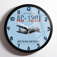 Thumbnail for AC-130J Ghostrider design on light blue framed wall clock