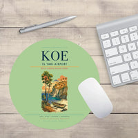 Thumbnail for El Tari Airport (KOE) design on light green round mouse pad