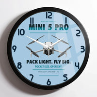 Thumbnail for DJI Mini 5 Pro design on light blue framed wall clock