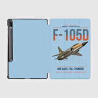 Thumbnail for F-105D Thunderchief design on light blue samsung tablet tablet case