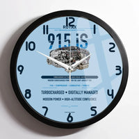 Thumbnail for 915 iS design on light blue framed wall clock