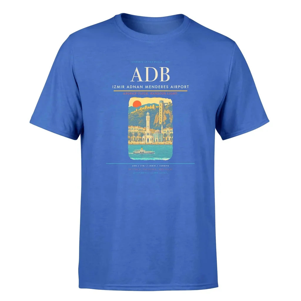 Izmir Airport (ADB) Premium T-Shirt Blue