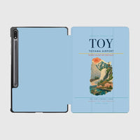 Thumbnail for Toyama Airport (TOY) design on light blue samsung tablet tablet case