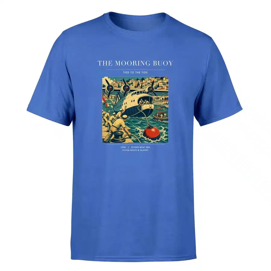 VINTAGE G4183 - The Mooring Buoy - Premium T-Shirt design on blue premium t shirt