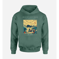 Thumbnail for VINTAGE G4517 - The Desert Landing Ground - Premium Hoodie design on green premium