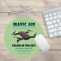 Thumbnail for DJI Mavic Air design on light green round mouse pad