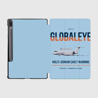 Thumbnail for Saab GlobalEye design on light blue samsung tablet tablet case