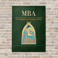 Thumbnail for Moi International Airport MBA — Mombasa vertical canvas print - no frame - dark green background
