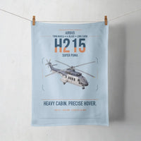 Thumbnail for Airbus H215 design on light blue towel