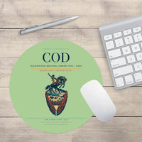 Thumbnail for Yellowstone Regional Airport (COD) design on light green round mouse pad