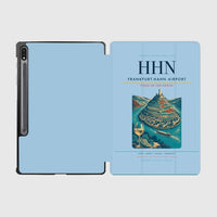Thumbnail for Frankfurt-Hahn Airport (HHN) design on light blue samsung tablet tablet case