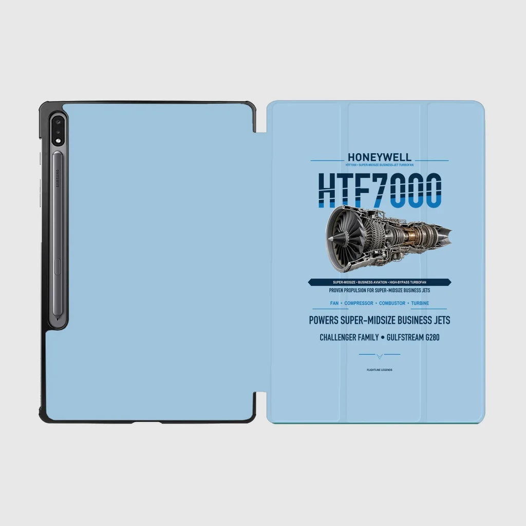 HTF7000 design on light blue samsung tablet tablet case