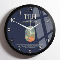 Thumbnail for Tallahassee International Airport TLH Wall-Clock Framed - Navy Blue
