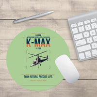 Thumbnail for Kaman K-1200 K-MAX design on light green round mouse pad