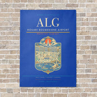 Thumbnail for Houari Boumediene Airport ALG - Canvas No Frame - Blue