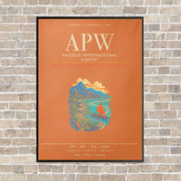 Thumbnail for Faleolo International Airport APW - Canvas Framed - Orange