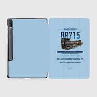 Thumbnail for BR715 design on light blue samsung tablet tablet case