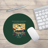Thumbnail for VINTAGE G4431 - The Moonrise Formation - Designed Mouse Pads design on darkgreen round