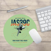 Thumbnail for Saab JAS 39C Gripen design on light green round mouse pad