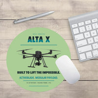 Thumbnail for Freefly Alta X design on light green round mouse pad
