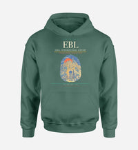Thumbnail for Erbil International Airport (EBL) design on green hoodie single-side print