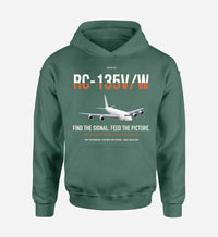 Thumbnail for RC-135V W Rivet Joint design on green double-side hoodie, single-side print