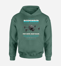 Thumbnail for BRINC Responder design on green hoodie single side