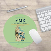 Thumbnail for Memanbetsu Airport (MMB) design on light green round mouse pad
