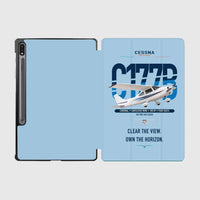 Thumbnail for Cessna 177B Cardinal design on light blue samsung tablet tablet case