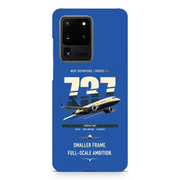 Thumbnail for Boeing 737 MAX 7 design on samsung case - blue