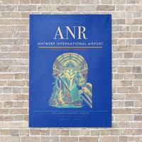 Thumbnail for Antwerp International Airport ANR - Canvas No Frame - Blue