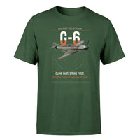Thumbnail for Messerschmitt Bf 109G-6 design on dark green t-shirt, single-side print